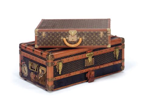 e. goyard aine trunk|FIRST HALF 20TH CENTURY, THE LOCK PLATE STAMPED 'E..